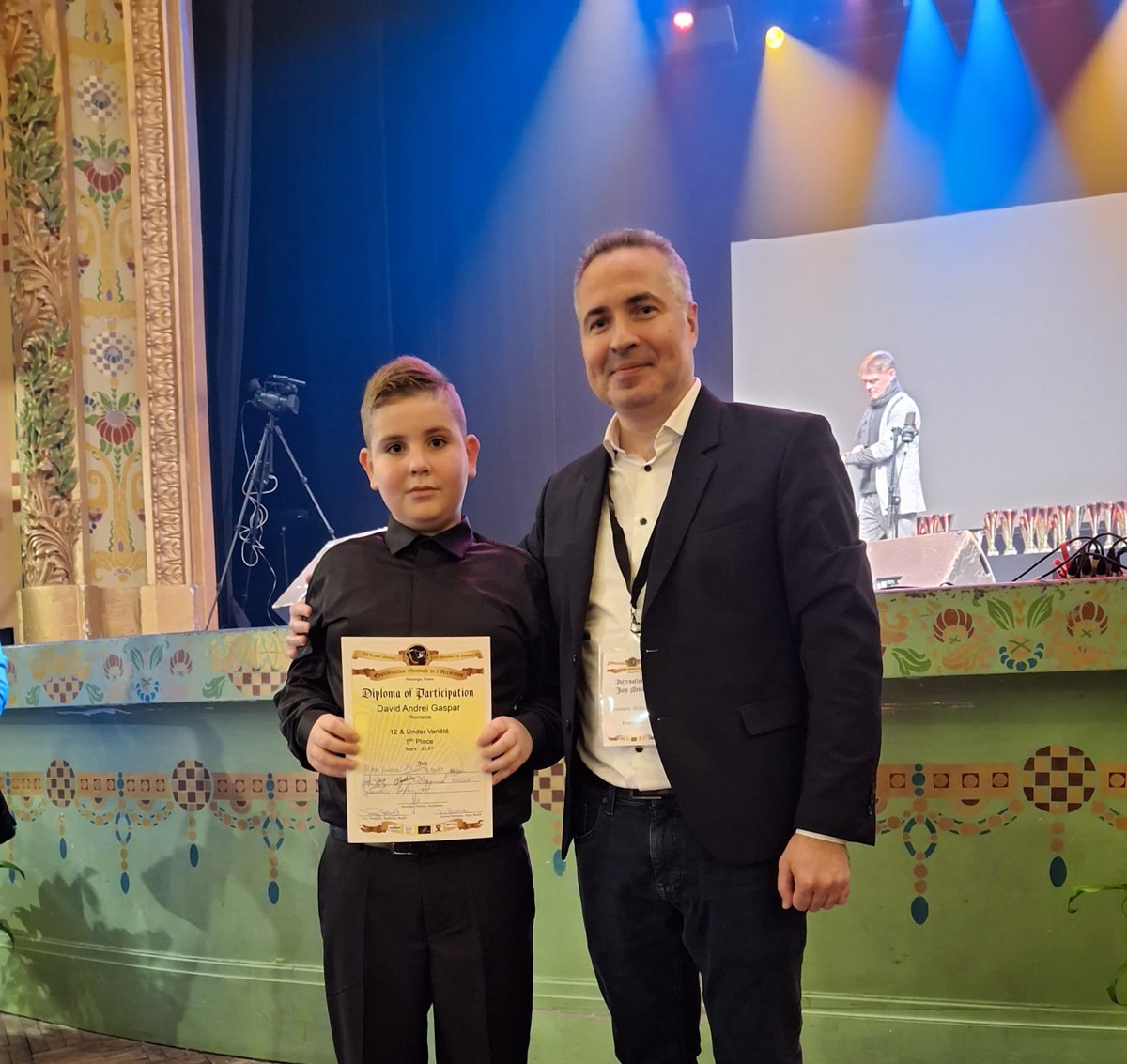 David Andrei Gașpar din Valu lui Traian a obținut locul V la World Trophy Competition, competiție desfășurată în Franța