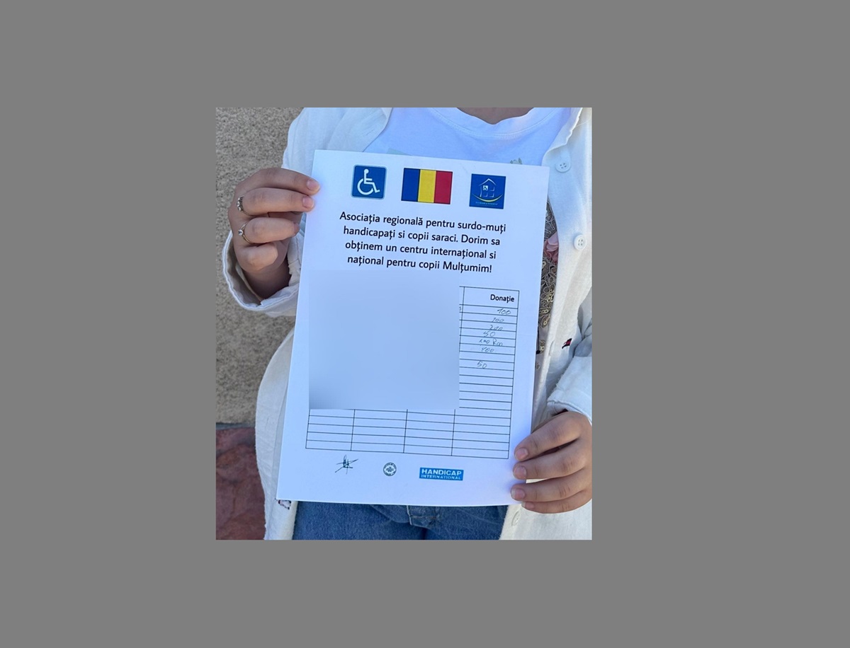 Constanța: Caritate de faţadă: două tinere prinse în flagrant în timp ce strângeau donații fictive la un hypermarket!