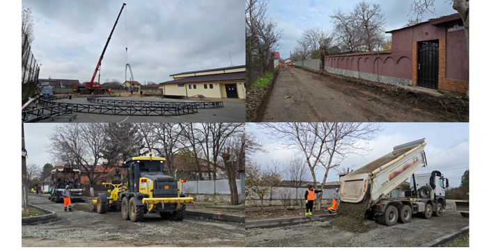 FOTO Lucrări în ritm accelerat în comuna Lumina. Primarul Alexandru Ionescu explică stadiul investițiilor în infrastructură: joi semnăm proiectul de gaze, lucrările vor dura aproximativ șase luni