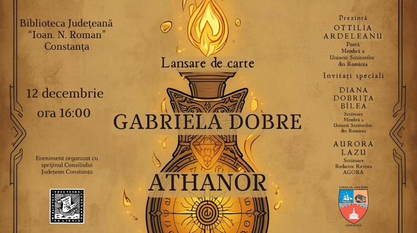Lansare de carte la Biblioteca Ioan N. Roman: Gabriela Dobre prezintă volumul intitulat Athanor