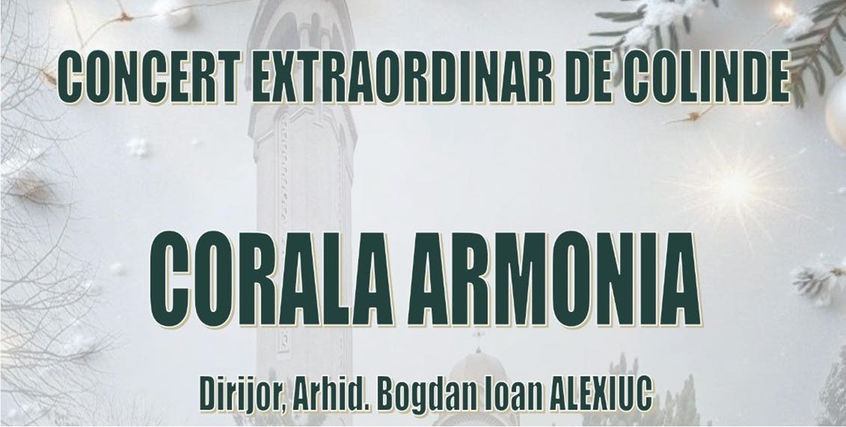 Concert extraordinar susținut de Corala Armonia la Biserica Sfinții Împărați Constantin și Elena din Constanța: Colindele au puterea de a ne readuce la curăția copilăriei