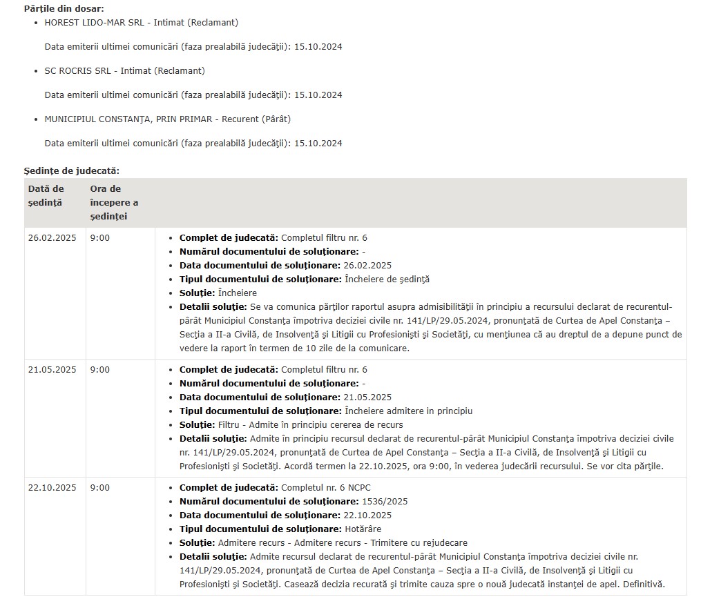 Lido proces