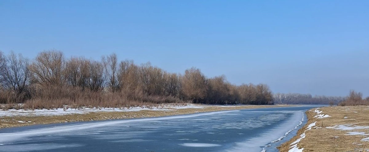Au înghețat lacurile și canalele din Rezervația Biosferei Delta Dunării