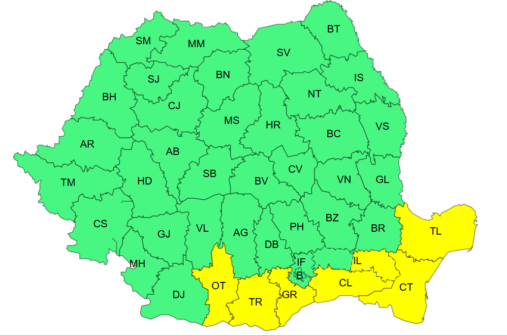 cod galben viscol Dobrogea