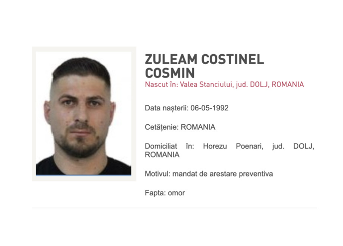 Costinel Cosmin Zuleam, dat în urmărire internațională pentru uciderea omului de afaceri Adrian Kreiner, prins în Indonezia