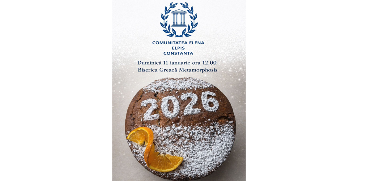 Prăjitura Vasilopita, împărțită de credincioșii greci din Constanța: Care este povestea pâinii Sfântului Vasile