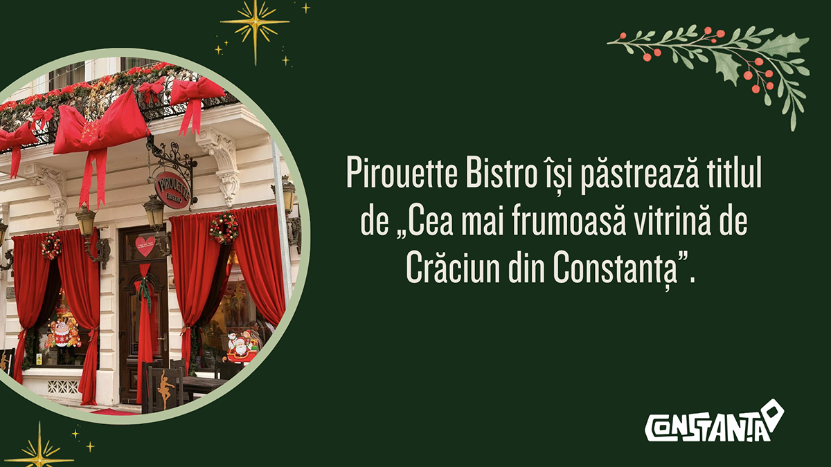 OMD Mamaia Constanța: Au fost desemnați câștigătorii titlului de cea mai frumoasă vitrină de Crăciun din Constanța