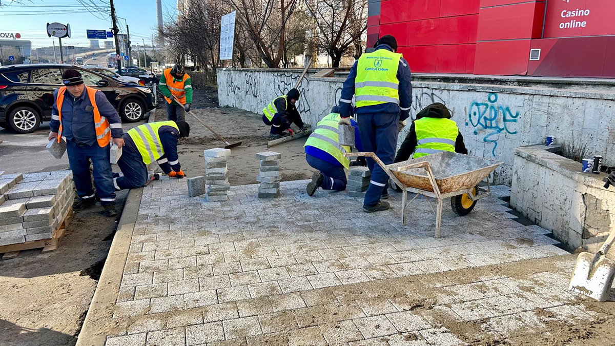 FOTO ATENȚIE, constănțeni! Au început lucrările de reabilitare a infrastructurii pe strada Dezrobirii, zonele Tomis Nord, cartierul Palas și în Tomis II