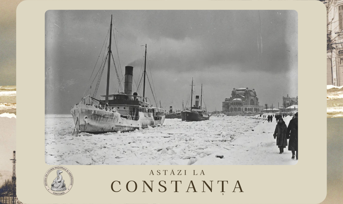 Muzeul de Istorie Constanța: Ziua în care Marea Neagră a înghețat pe o distanță URIAȘĂ! Vapoarele solide ale epocii moderne au rămas prinse între sloiuri