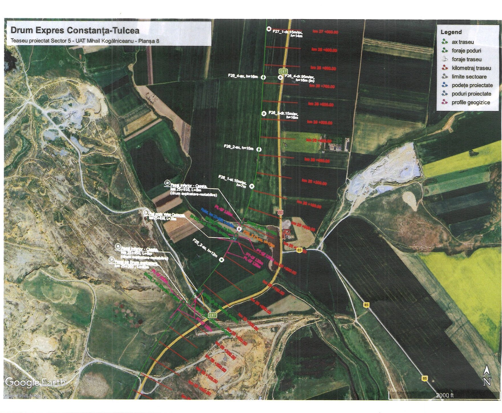 Primăria Mihail Kogălniceanu anunță demararea investigațiilor geotehnice pentru proiectul Drum Expres Constanța–Tulcea