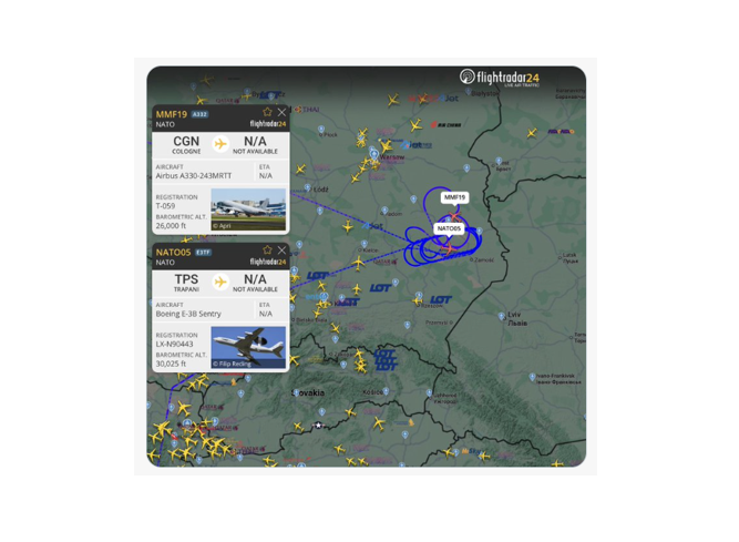 Polonia și-a închis o parte a spațiului aerian, din cauza unor activități militare neplanificate