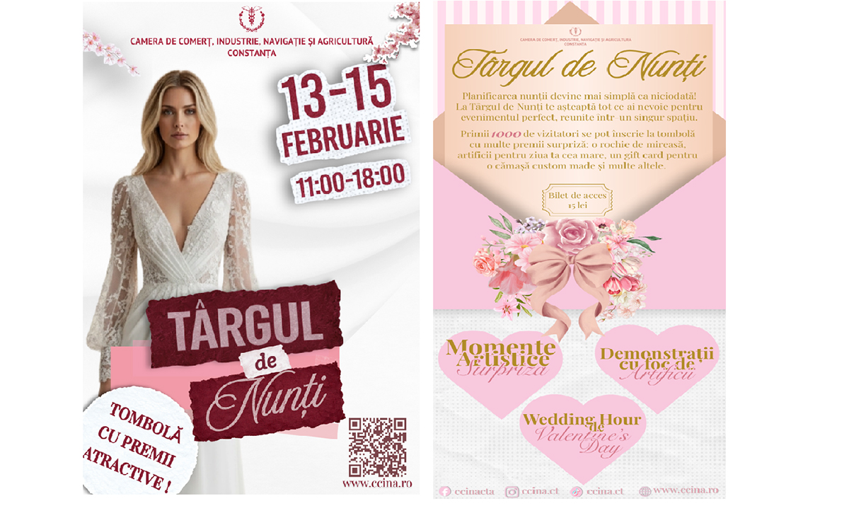 CCINA Constanța organizează Târgul de Nunți 2026: Care este programul evenimentului și ce surprize le-au fost pregătite viitorilor miri