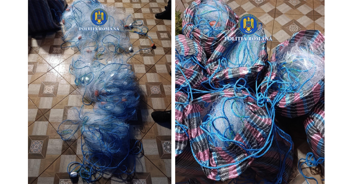 FOTO Percheziții cu mascații la braconierii din județul Tulcea: Au fost confiscate unelte ilegale de 100.000 de lei