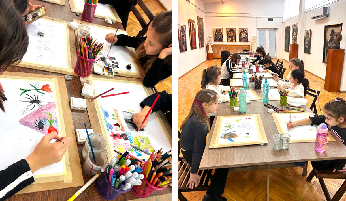 FOTO Muzeul de Artă Constanța, gazda unui inedit atelier pentru cei mici: Monștrii au devenit buni, visele urâte au prins aripi