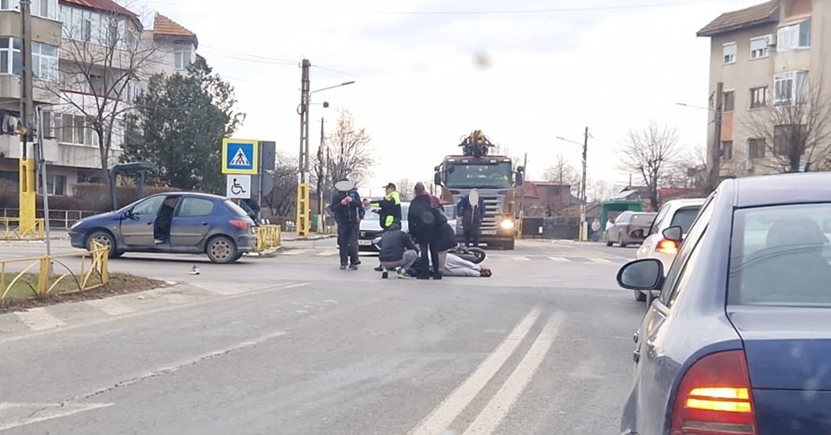 Accident la Murfatlar! Un motociclist ar fi fost rănit