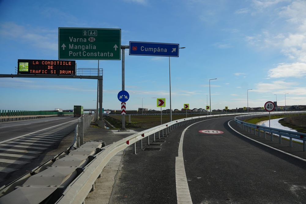 FOTO După 11 ani de eforturi ale primăriei, azi a fost deschis nodul rutier Cumpăna A4 – DN39E