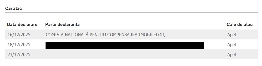 despăgubiri apel