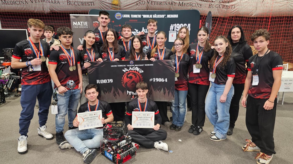 FOTO Dragonic Force din Medgidia, singura echipă de robotică activă din județul Constanța calificată la etapa națională First Tech Challenge