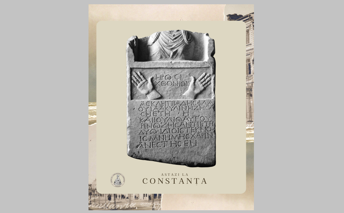 Muzeul de Istorie Constanța, amintiri din vremea anticului Tomis: Stela Palmată, mărturia mută a durerea unui părinte la pierderea copiilor!
