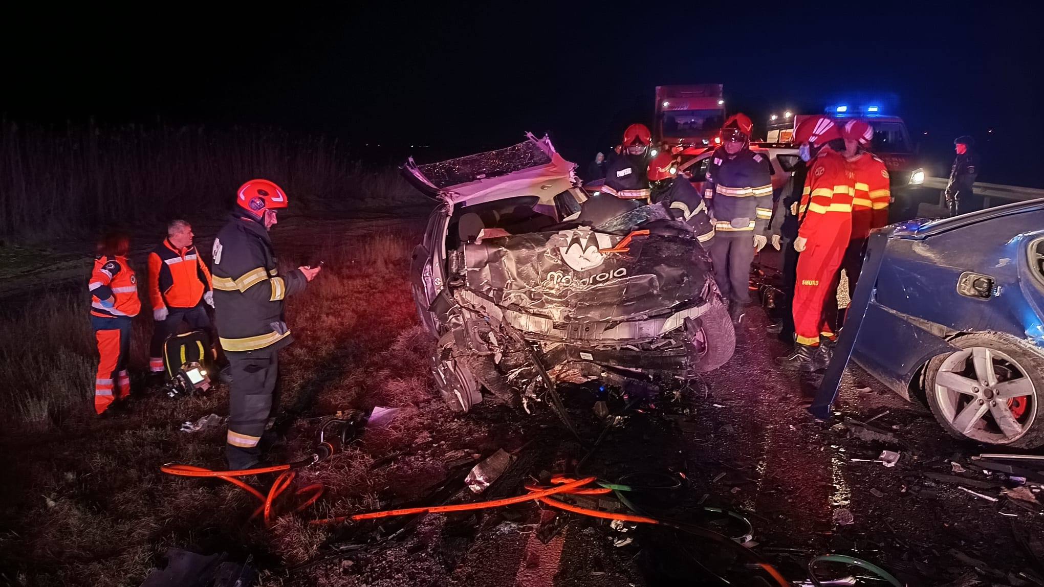 UPDATE Accident mortal în județul Brăila: Un constănțean de 29 de ani și-a pierdut viața după ce a intrat pe contrasens