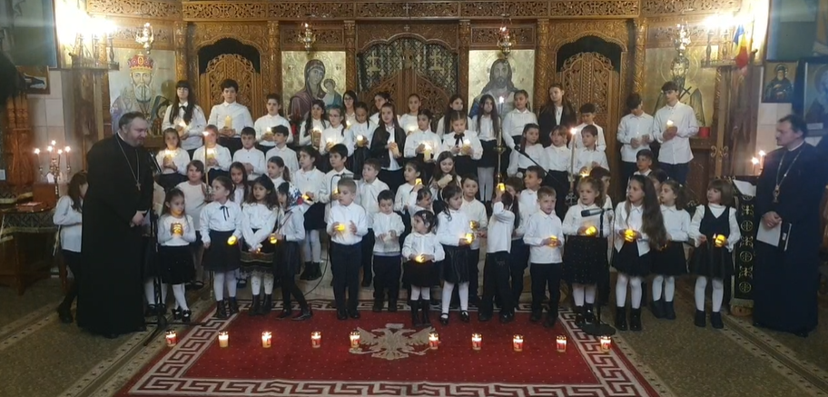 VIDEO Concert extraordinar prepascal susținut de corul de copii al parohiei Sfântul Vasile cel Mare din Constanța pentru a celebra Ora Pământului