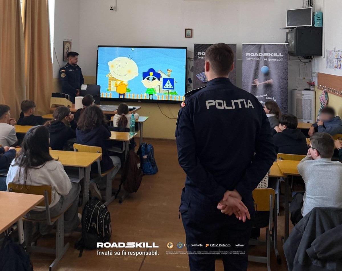 FOTO Elevii din Tuzla, primii participanți la campania Roadskill