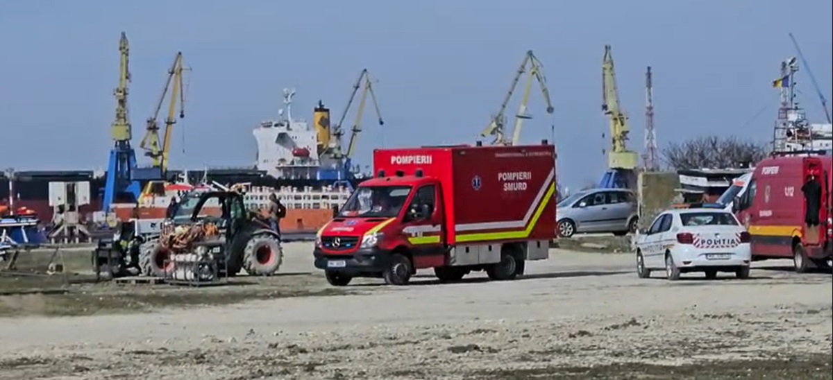 VIDEO ALERTĂ în Portul Midia! Remorcher, scufundat. A fost confirmat primul deces. Se pare că patru persoane aflate la bord ar fi decedate