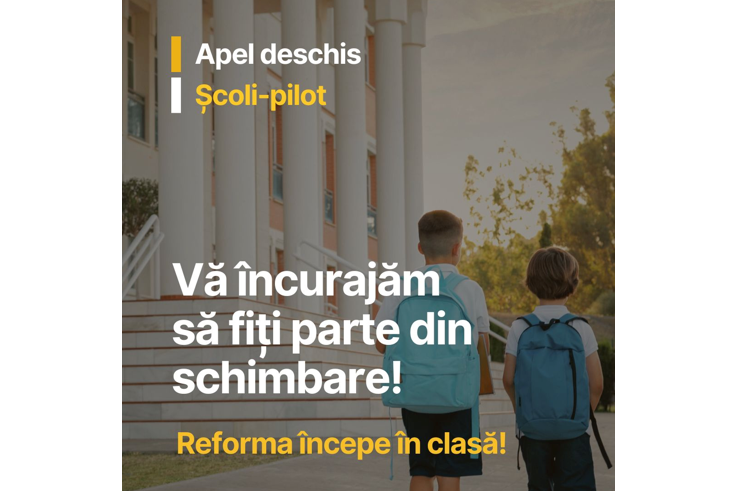 Ministerul Educaţiei, apel pentru înfiinţarea şi funcţionarea unităţilor de învăţământ preuniversitar autorizate cu statut de şcoli-pilot, în anul şcolar 2026 – 2027