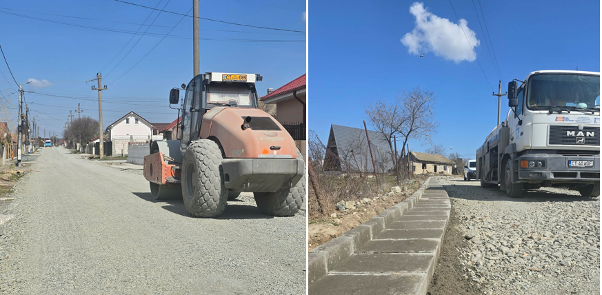 FOTO Lucrările de modernizare a mai multor străzi din Corbu, în grafic