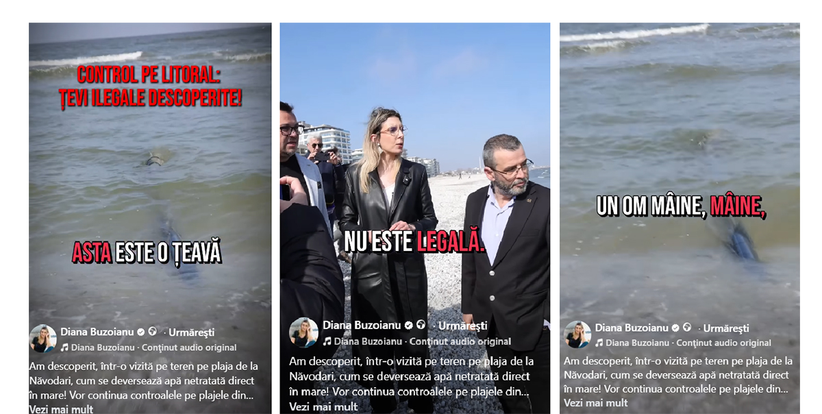 VIDEO Țevi de deversare, care duc DIRECT în mare, descoperite de ministrul Mediului: Aici vin copii și înoată