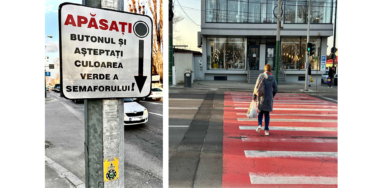 FOTO Confort Urban anunță că sistemul de semaforizare cu buton din zona Poliției Rutiere a fost pus în funcțiune