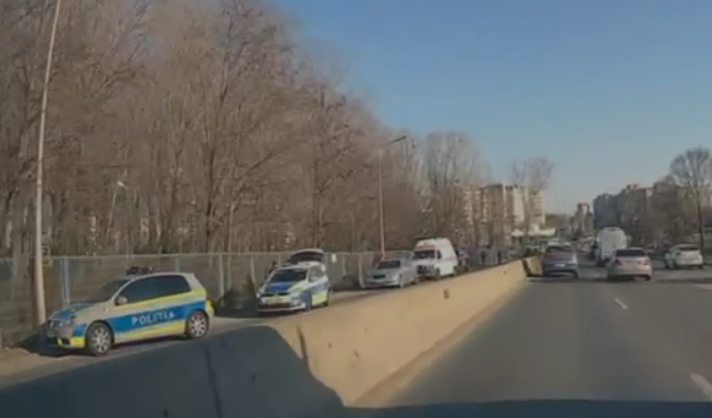 VIDEO Accident la ieșire din Constanța, spre Ovidiu. Traficul este paralizat