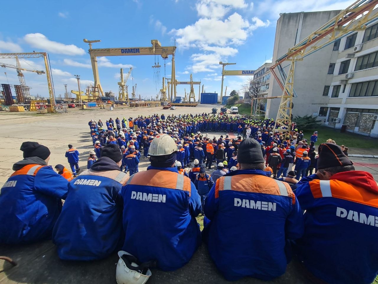 Damen Shipyards Mangalia SA protest Damen Mangalia