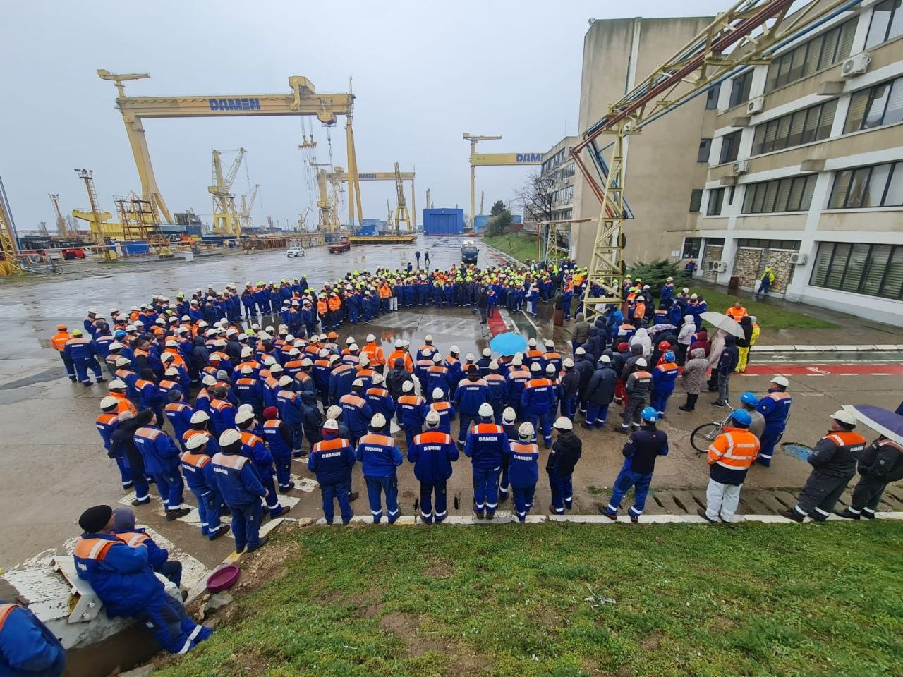 Damen Shipyards Mangalia SA proteste