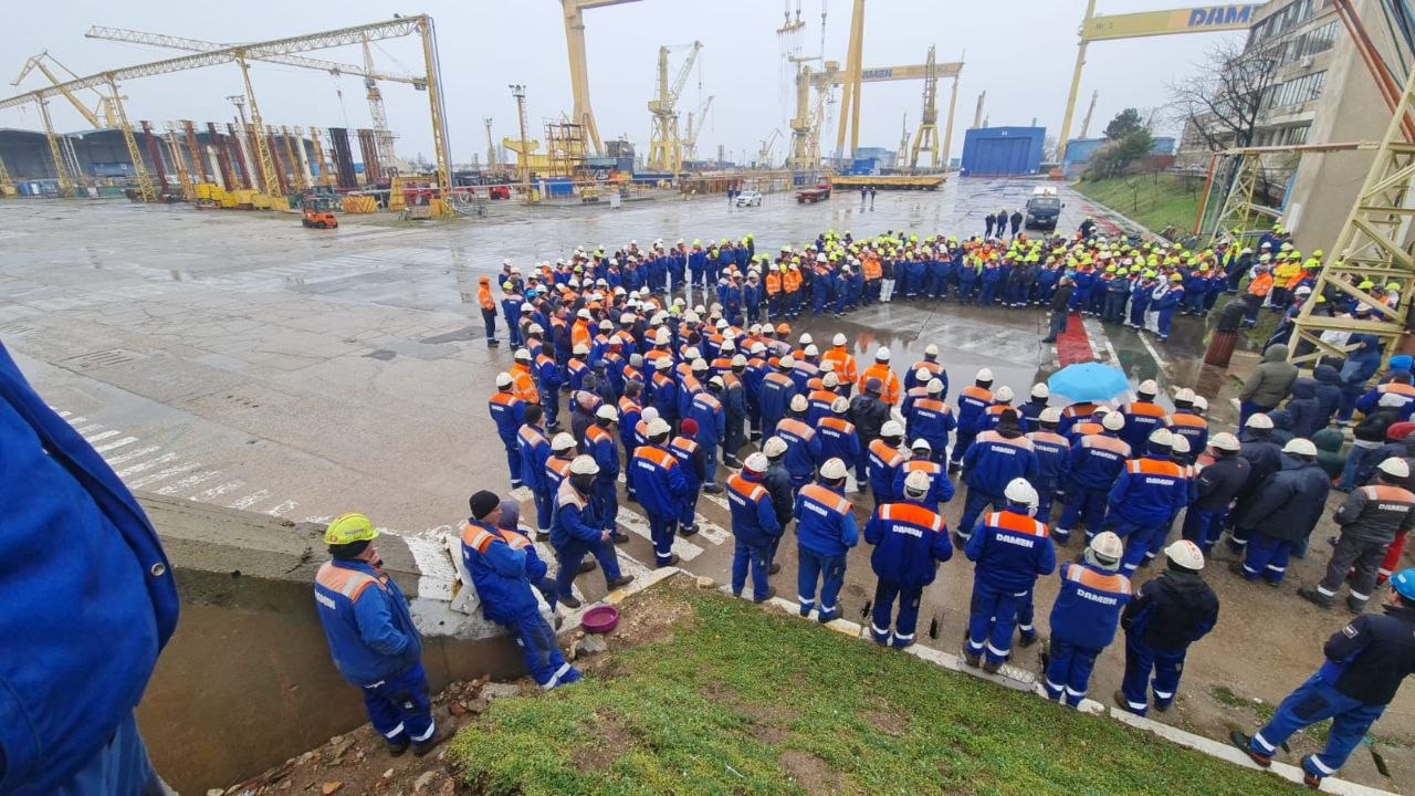 Damen Shipyards Mangalia SA proteste