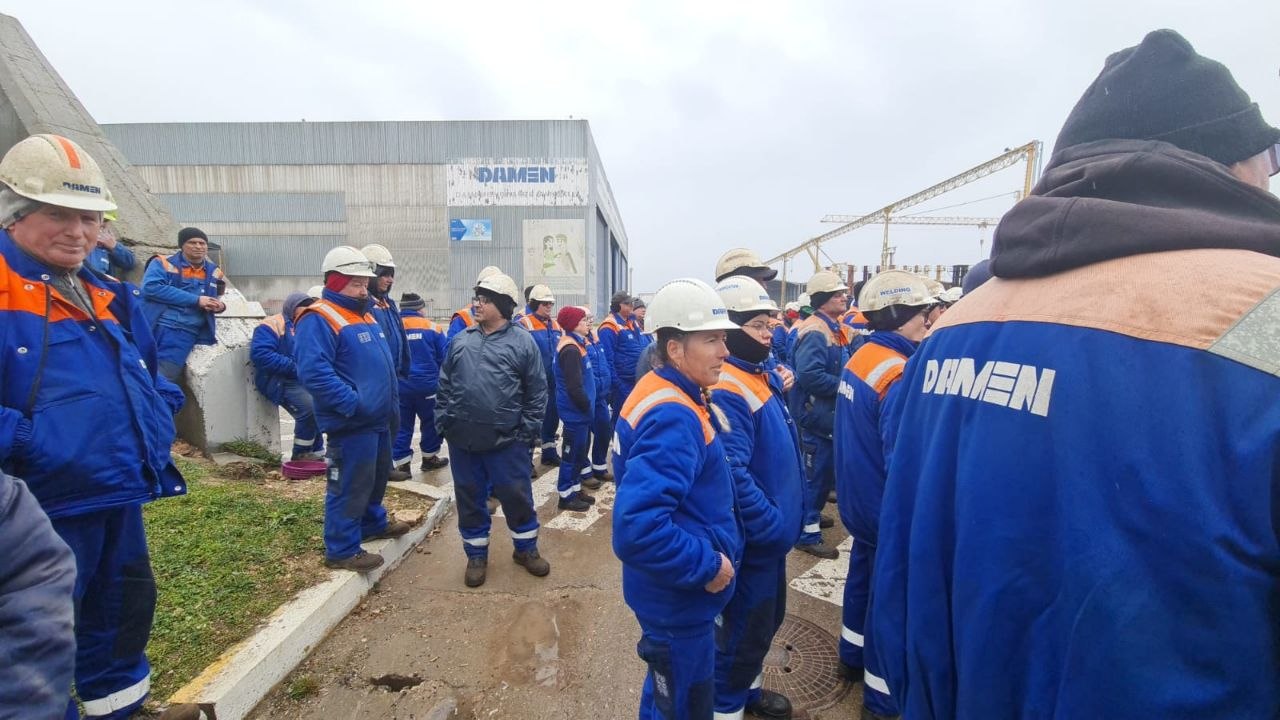 Damen Shipyards Mangalia SA proteste