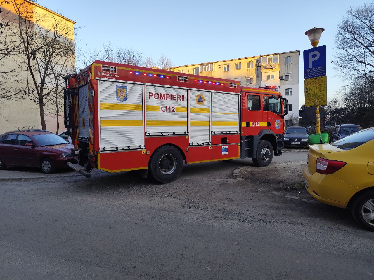 Ambulanța, intervenție strada Arcului din Constanța