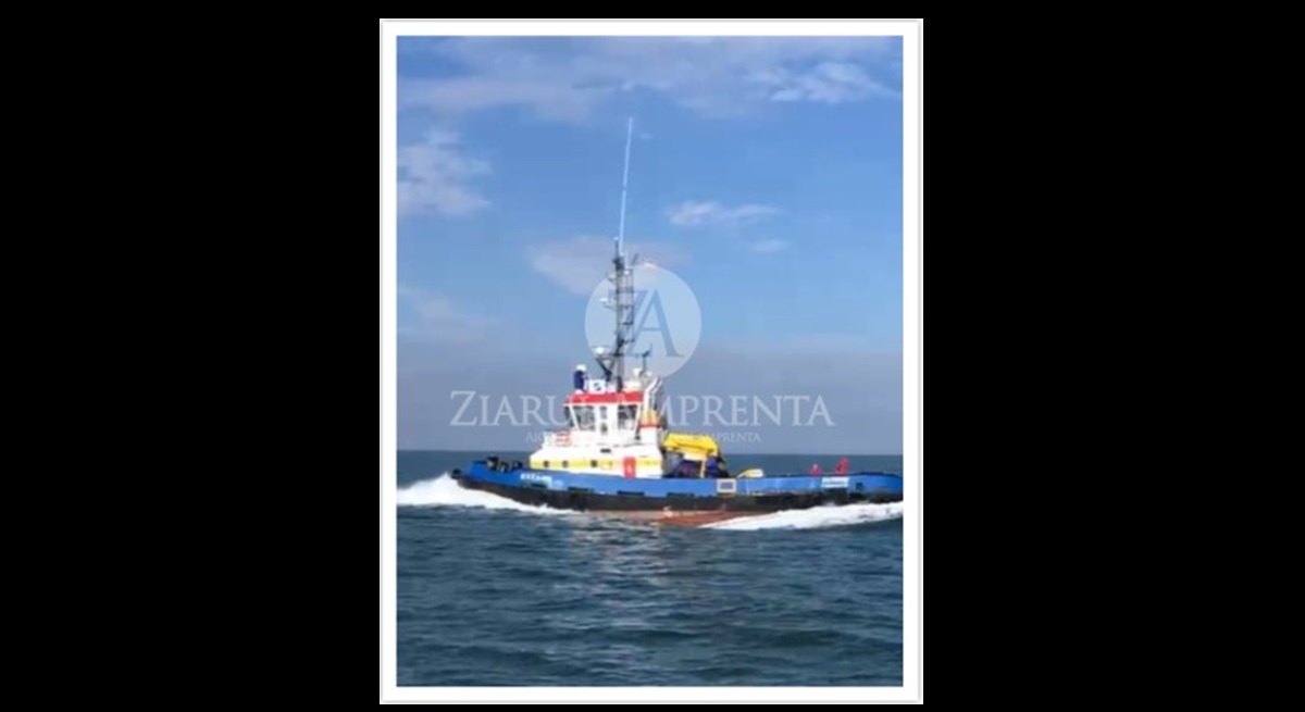 Compania Midia Marine Terminal, despre remorcherul ASTANA: Desemnarea și contractarea unei firme pentru ranfluarea navei scufundate, în cel mai scurt timp posibil