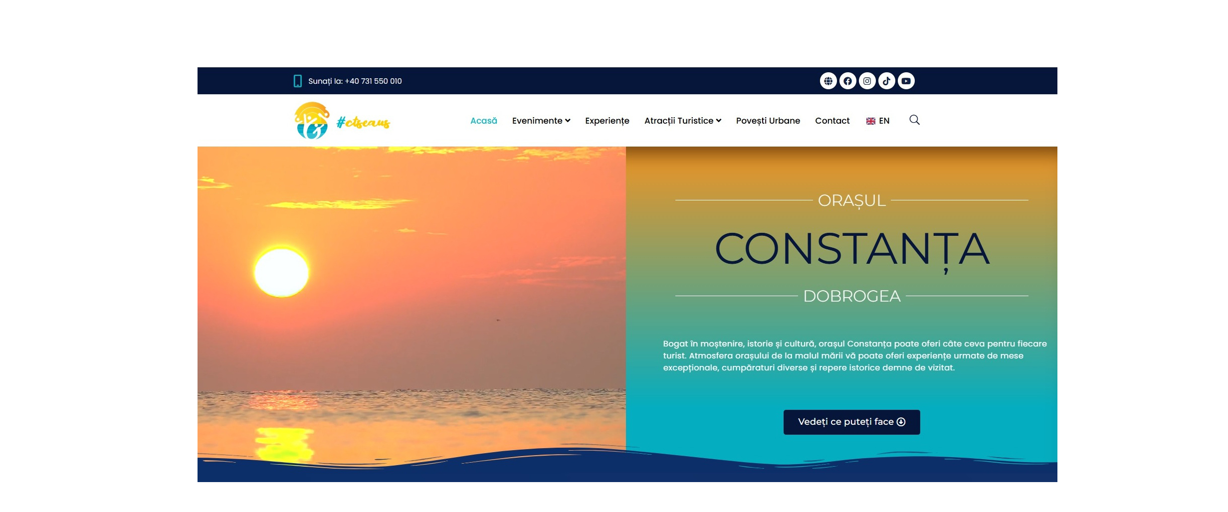 Platformă digitală modernă pentru turiștii care vor să descopere Constanța