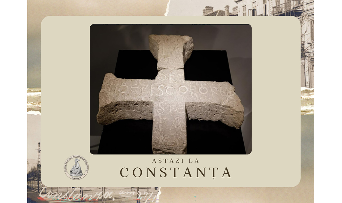 File de istorie prezentate de MINAC: 10 aprilie – Crucea și memoria credinței. Piesa de calcar descoperită la Callatis