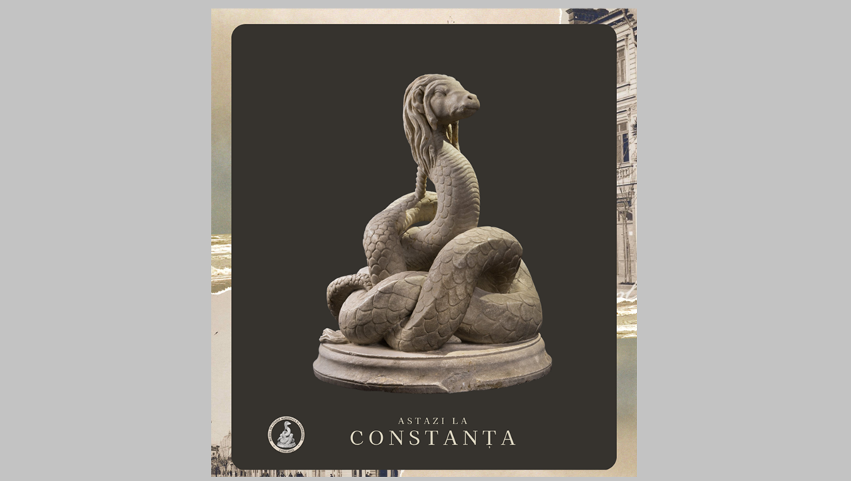 Muzeul de Istorie Constanța, informații valoroase despre statuia unicat Șarpele Glykon! Arheologul Vasile Canarache a numit-o Șarpele Fantastic