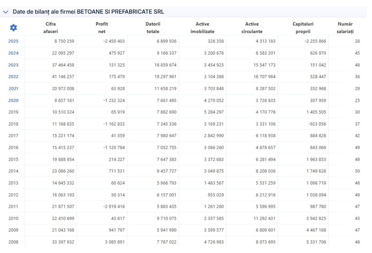 BetoanesiPrefabricate-date-financiare
