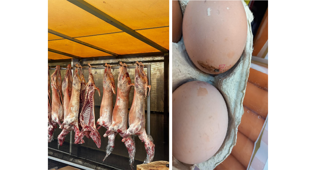 FOTO Carne de miel vândută ilegal și ouă sparte, descoperite de ANPC: Amenzi de peste 6 milioane de lei