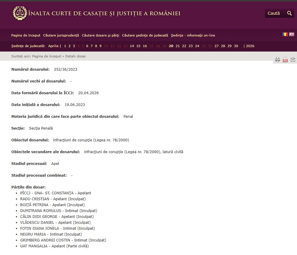 CristianRadu-Inalta Curte