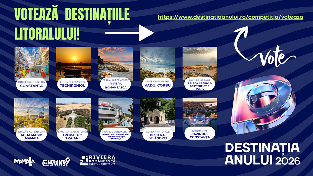 OMD Mamaia Constanța: Doar trei zile în care mai poți vota destinațiile litoralului în Destinația Anului 2026