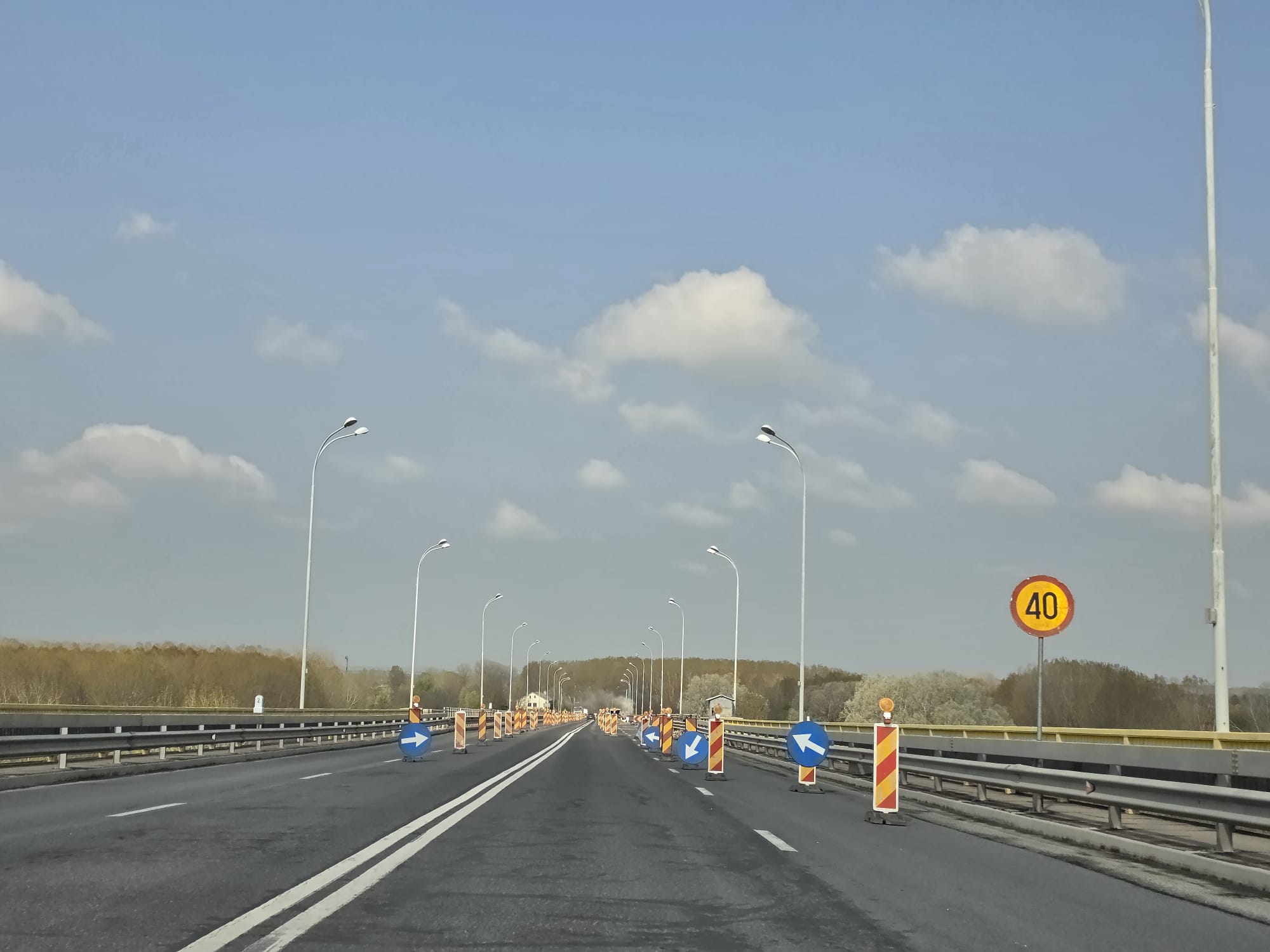 VIDEO Atenție, șoferi! Se lucrează pe podul de la Giurgeni. Traficul este restricționat