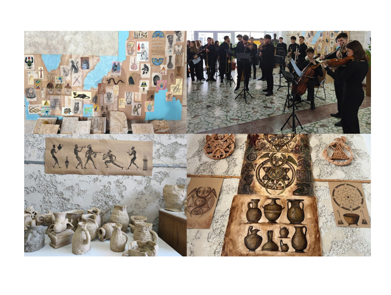 FOTO Dialog peste milenii: Vernisajul expoziției VESTIGII, la Colegiul Național de Arte Regina Maria din Constanța
