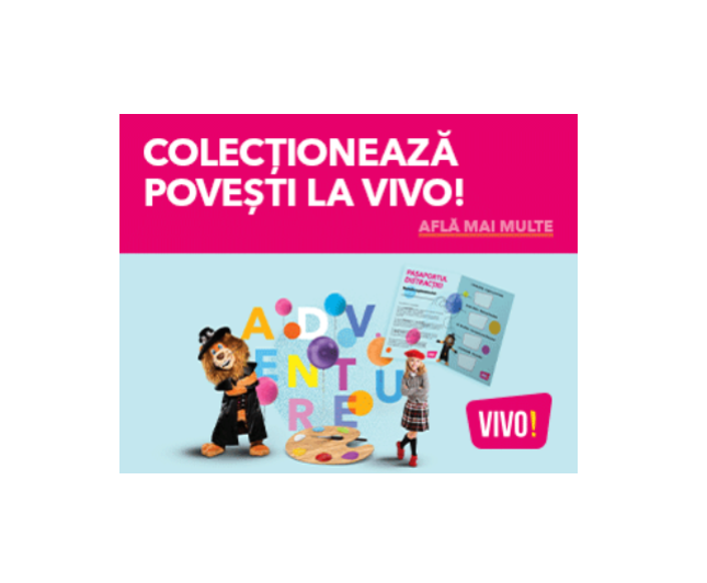 La VIVO! Constanța, timp de patru săptămâni are loc evenimentul intitulat Duminici de Poveste: patricipare gratuită la teatru și ateliere și premii pentru cei mici