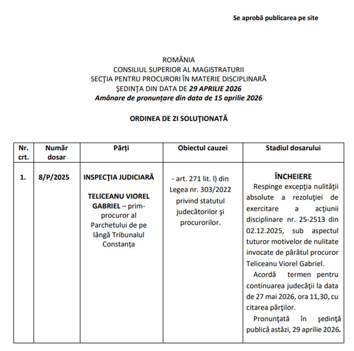Teliceanu-CSM