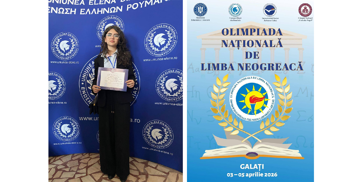 Eleva Christina Mantas, de la Liceul Teoretic Ovidius din Constanța s-a calificat la faza Internațională a Olimpiadei de Limbă Neogreacă